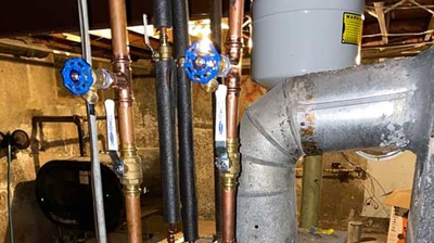 Before Circulator Pump Replacement Photo